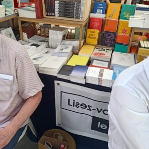Photo du stand lisez-vous le belge, les éditeurs singuliers