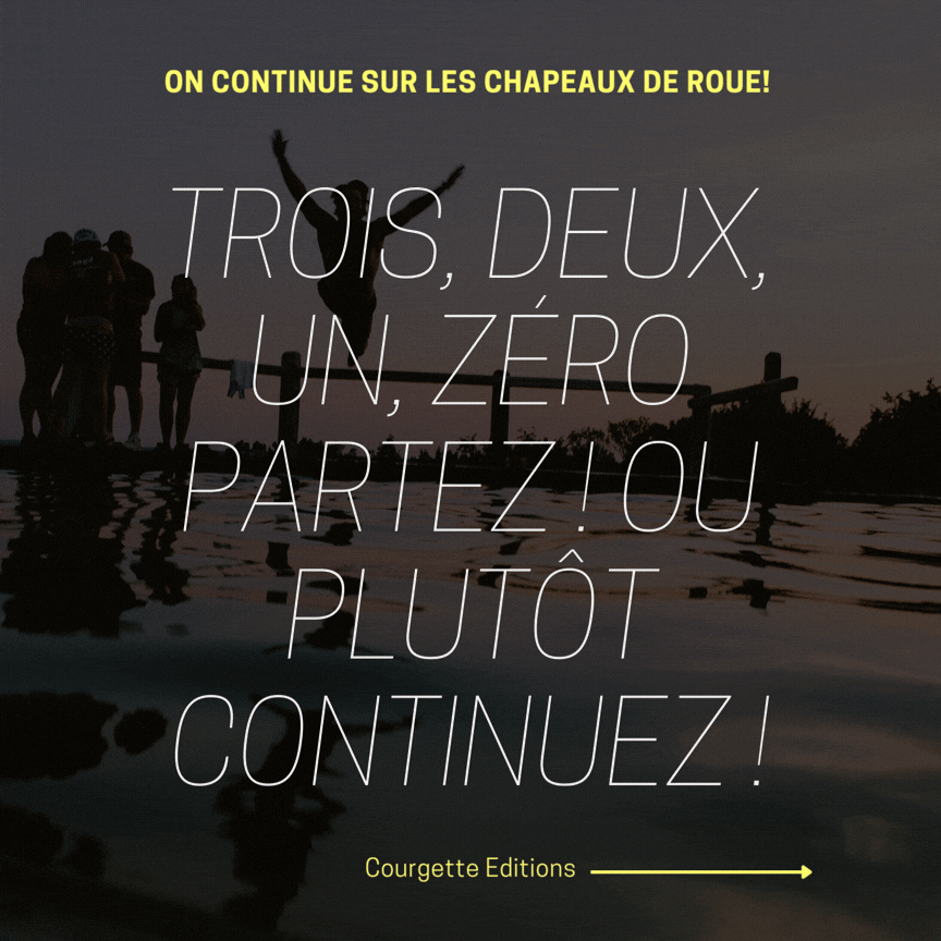 Trois, deux, un, zéro partez ! ou plutôt continuez !3 bestsellers, 2 programmations pour la foire de Bruxelles, 1 sortie officielle pour un bouquin que vous allez vous arracher et zéro moment de répit !