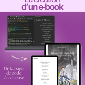 Visuel de l'article montrant les coulisses de création d'un E-book