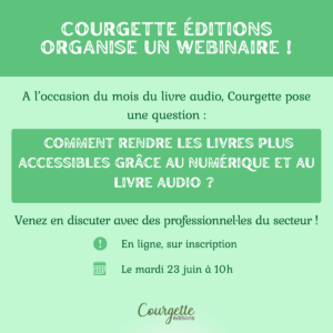 Visuel Webinaire Courgette Editions