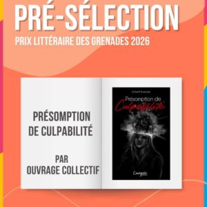 visuel du site les grenades sur la rtbf pour la présélection du prix littéraires pour présomption de culpabilité