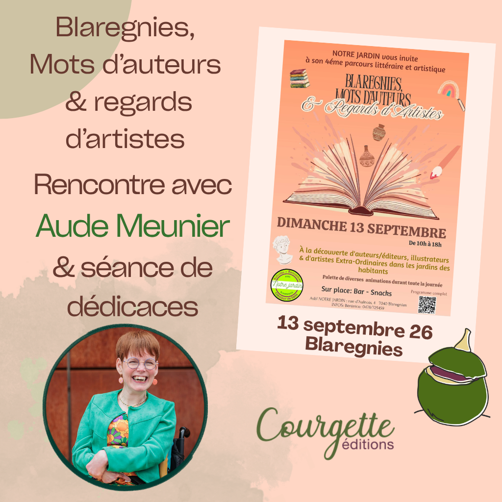 visuel de la rencontre avec aude meunier dans le cadre du parcours d'artiste à blaregnie, femme origami recueil de poésie