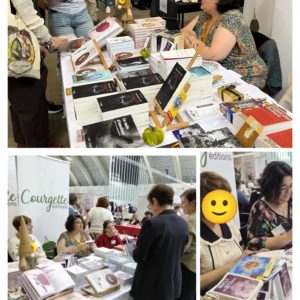 montage photo du salon du livre de wallonie