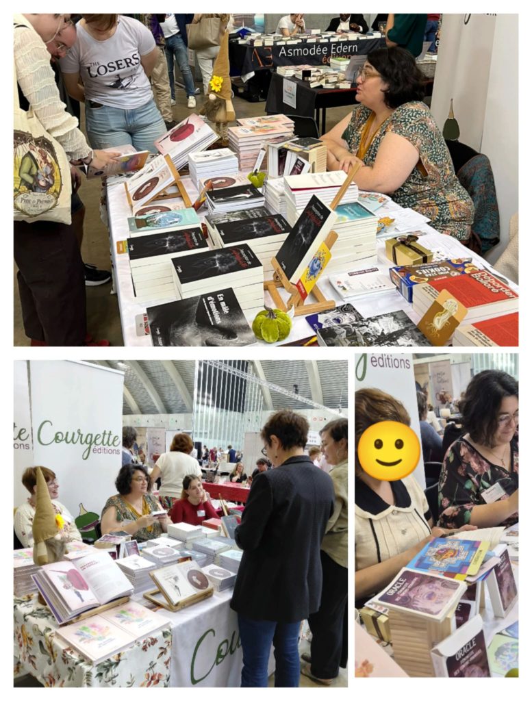 montage photo du salon du livre de wallonie